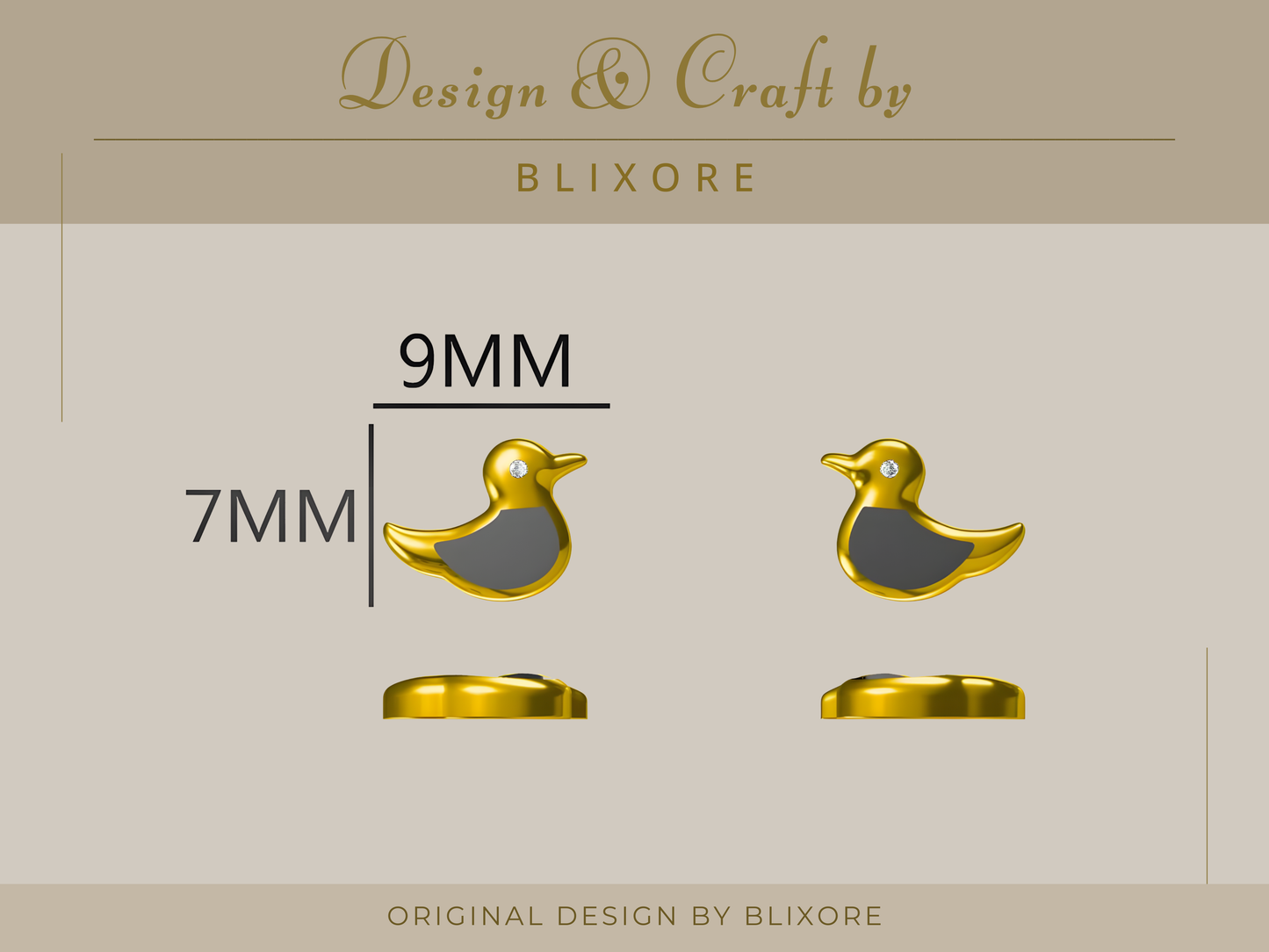 Duck Opal Stud Earrings