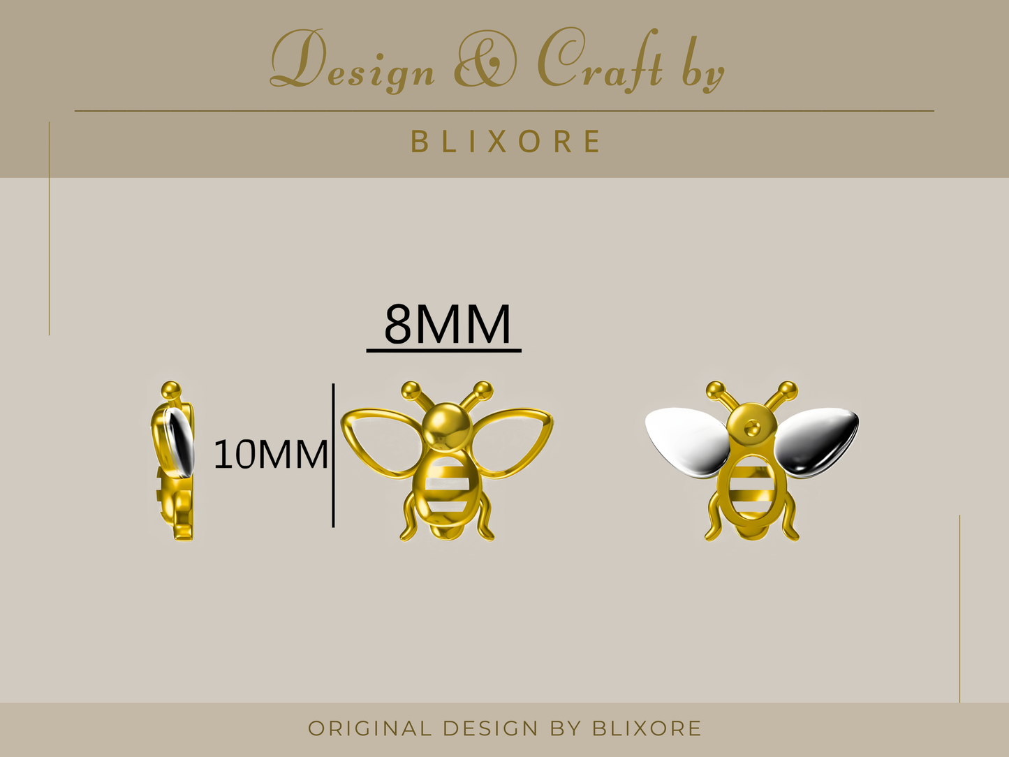 Bee Opal Stud Earrings