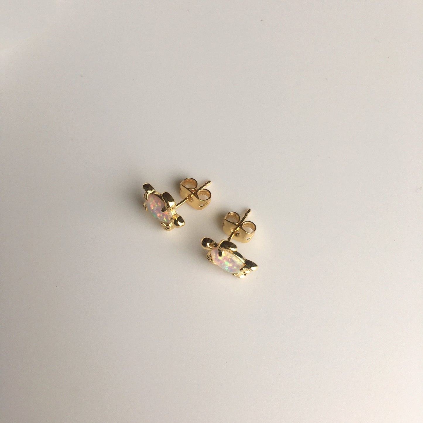 Turtle Opal Stud Earrings