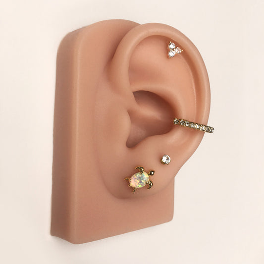 Turtle Opal Stud Earrings