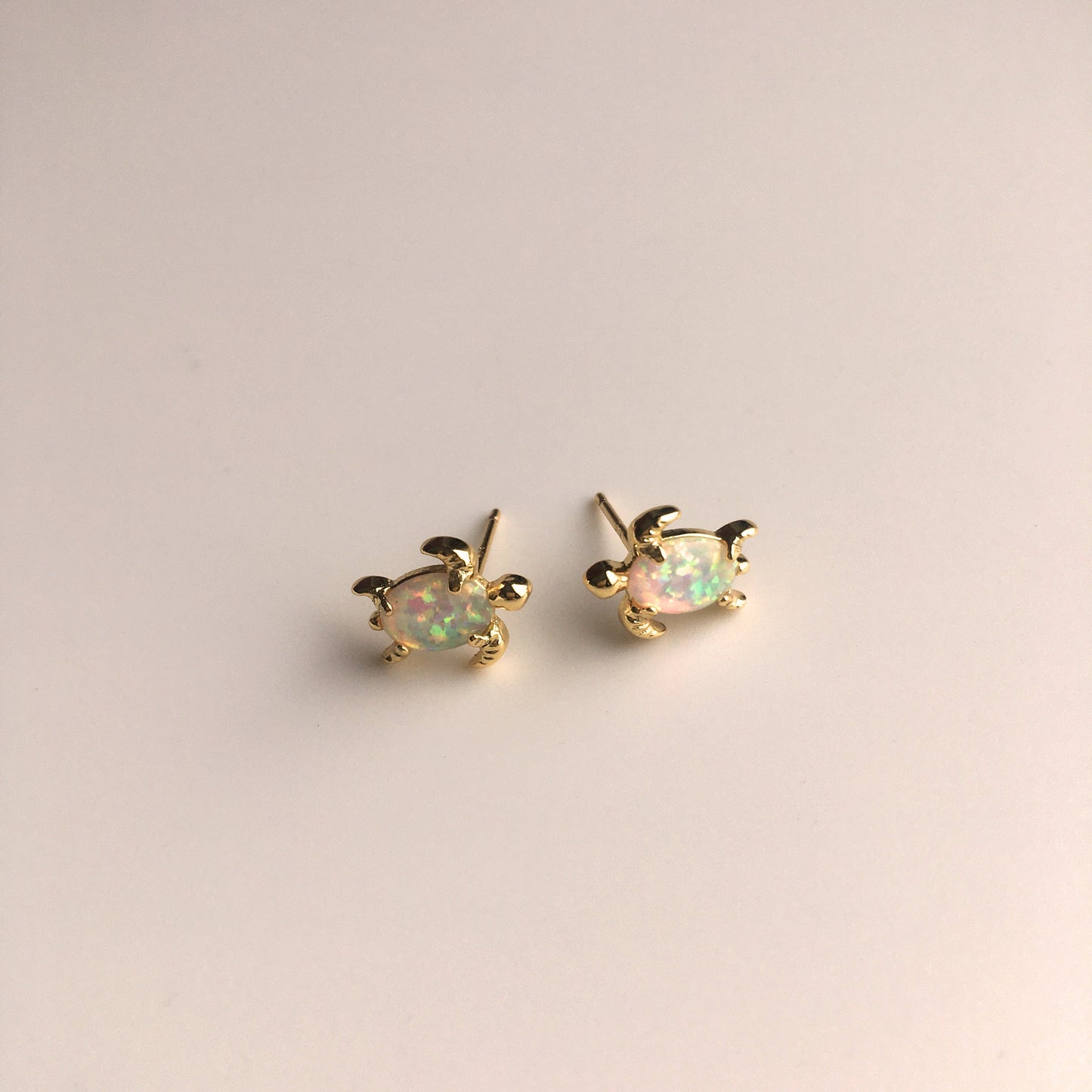 Turtle Opal Stud Earrings