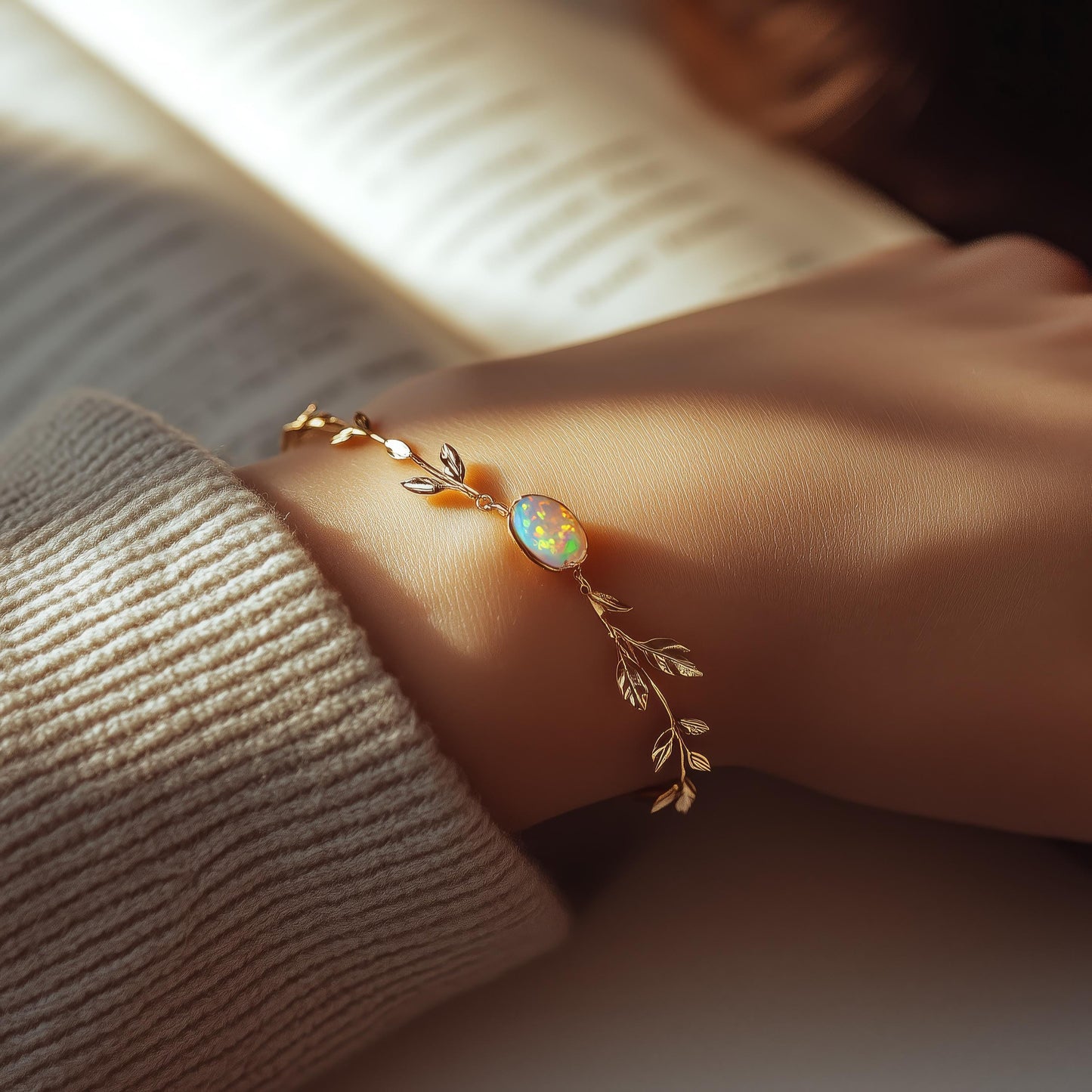 Leaf Opal Bracelet
