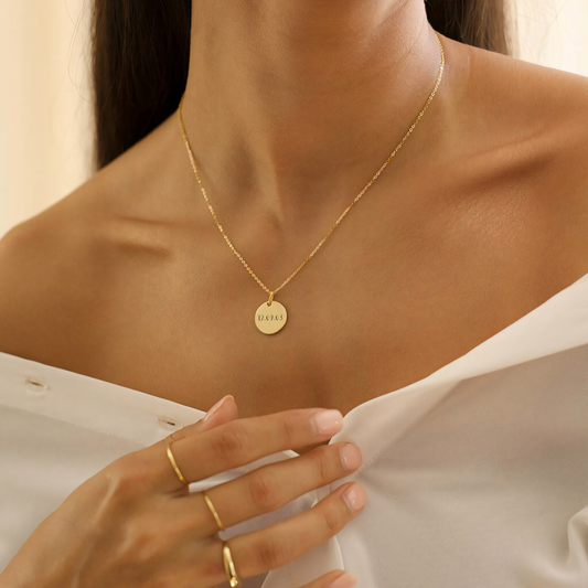 Round Personalized Necklace