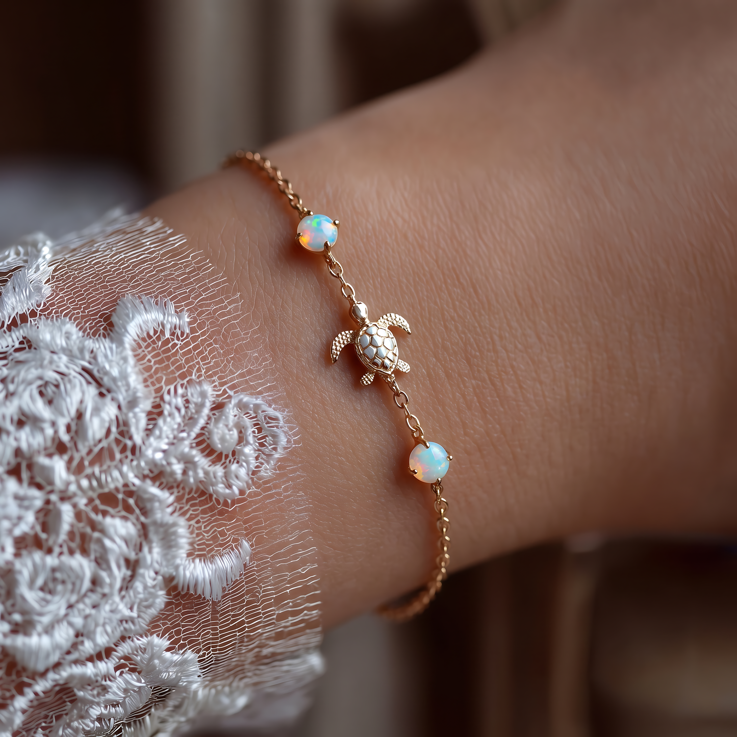Turtle Opal Bracelet