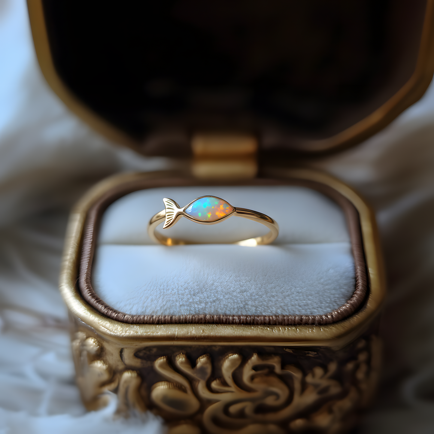 Fish Opal Ring