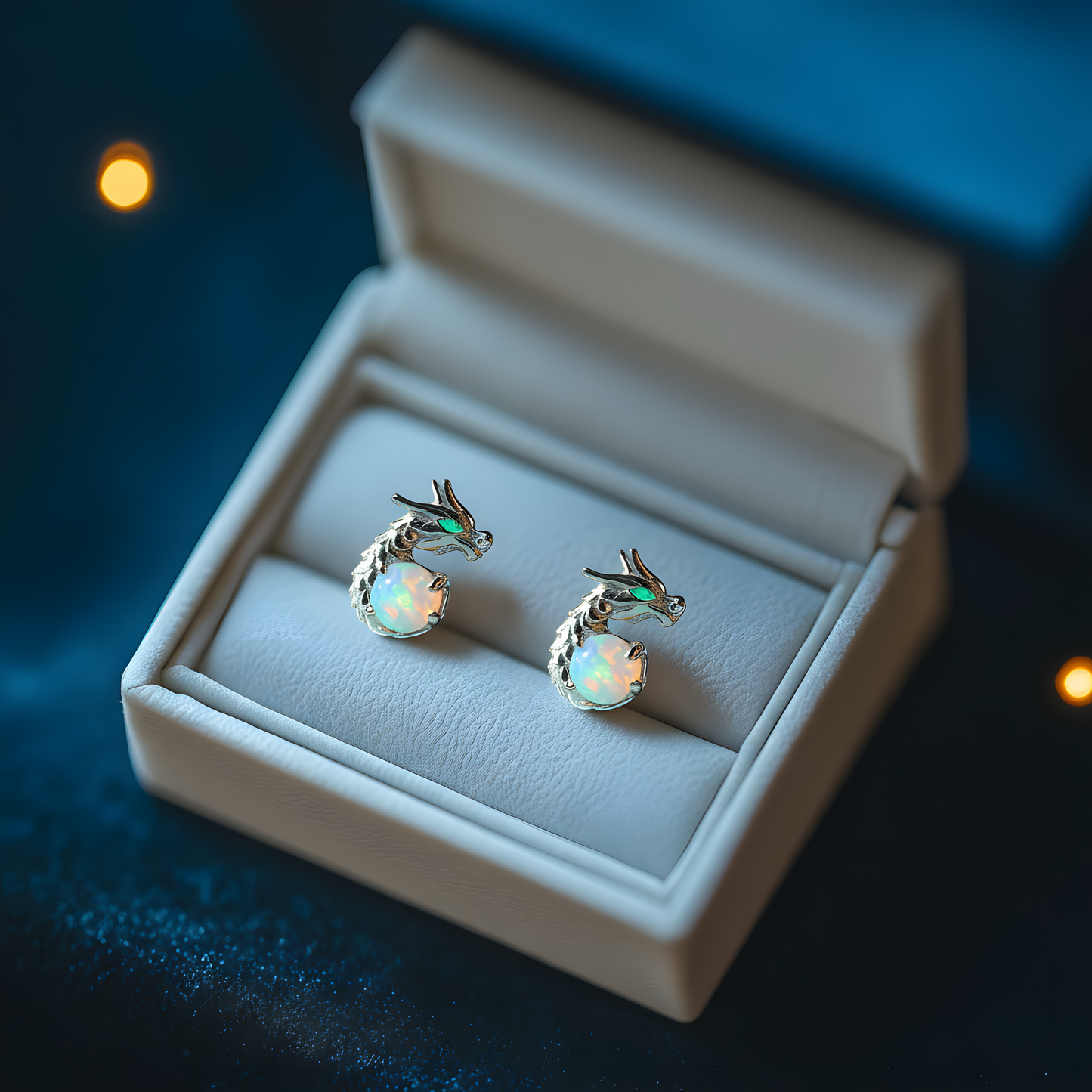 Dragon Opal Stud Earrings