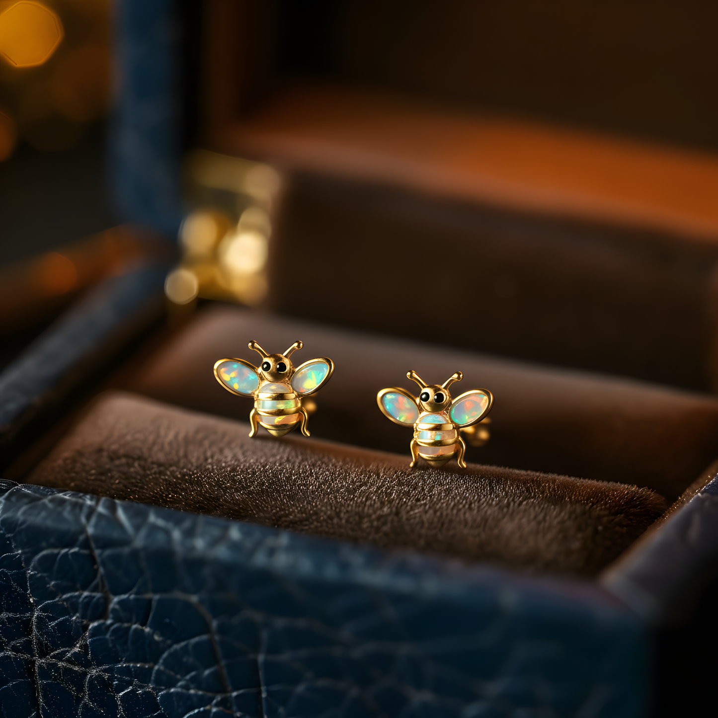 Bee Opal Stud Earrings