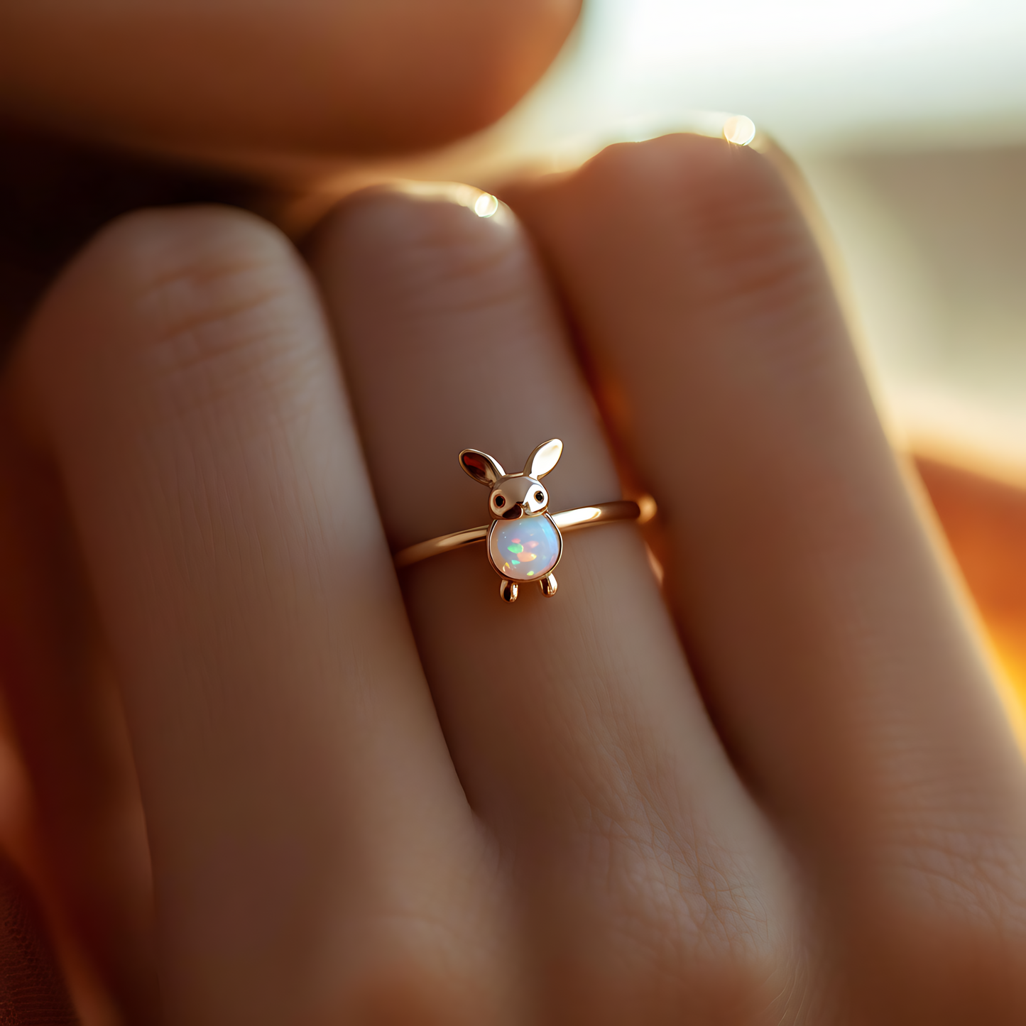 Bunny Opal Ring