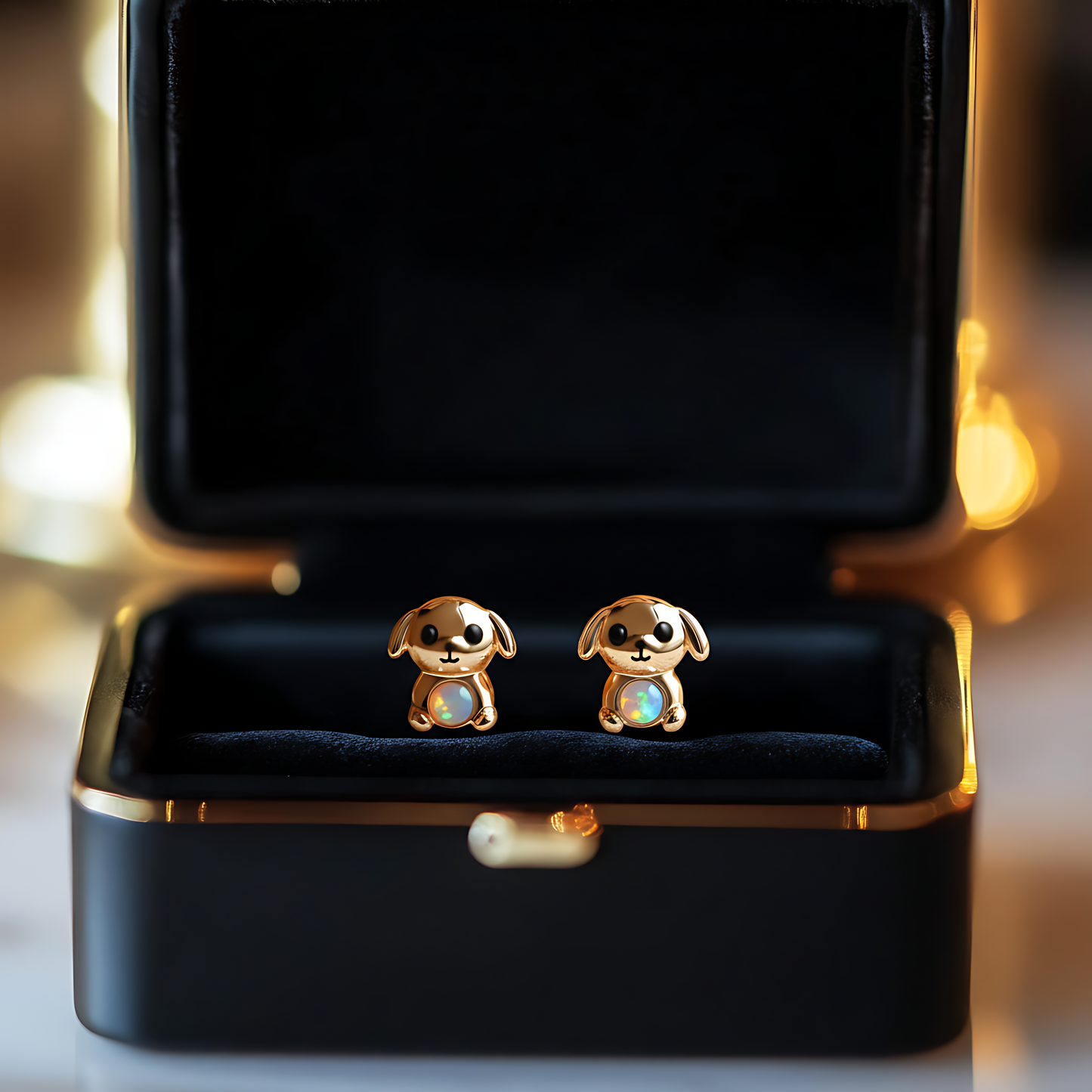 Dog Opal Stud Earrings