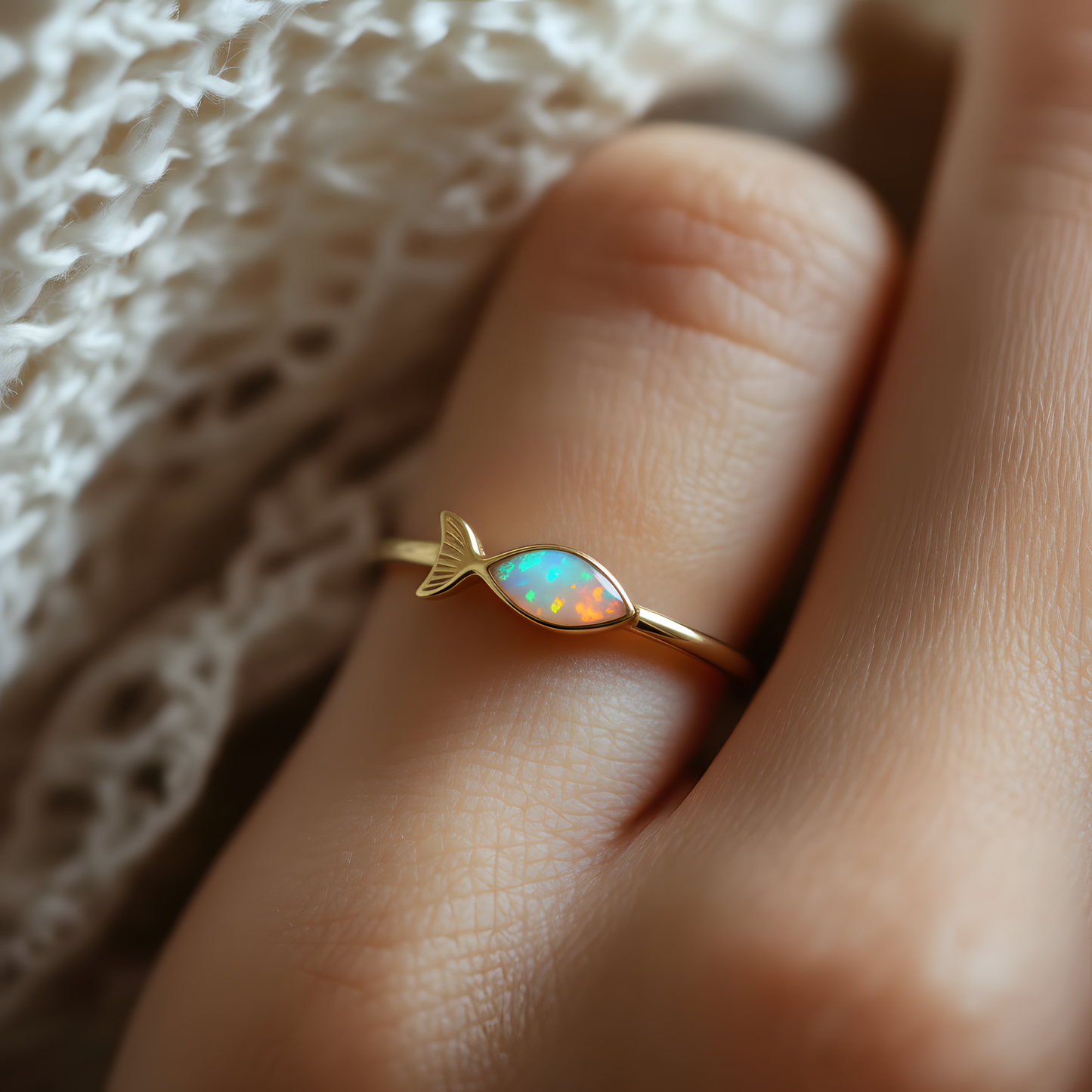 Fish Opal Ring