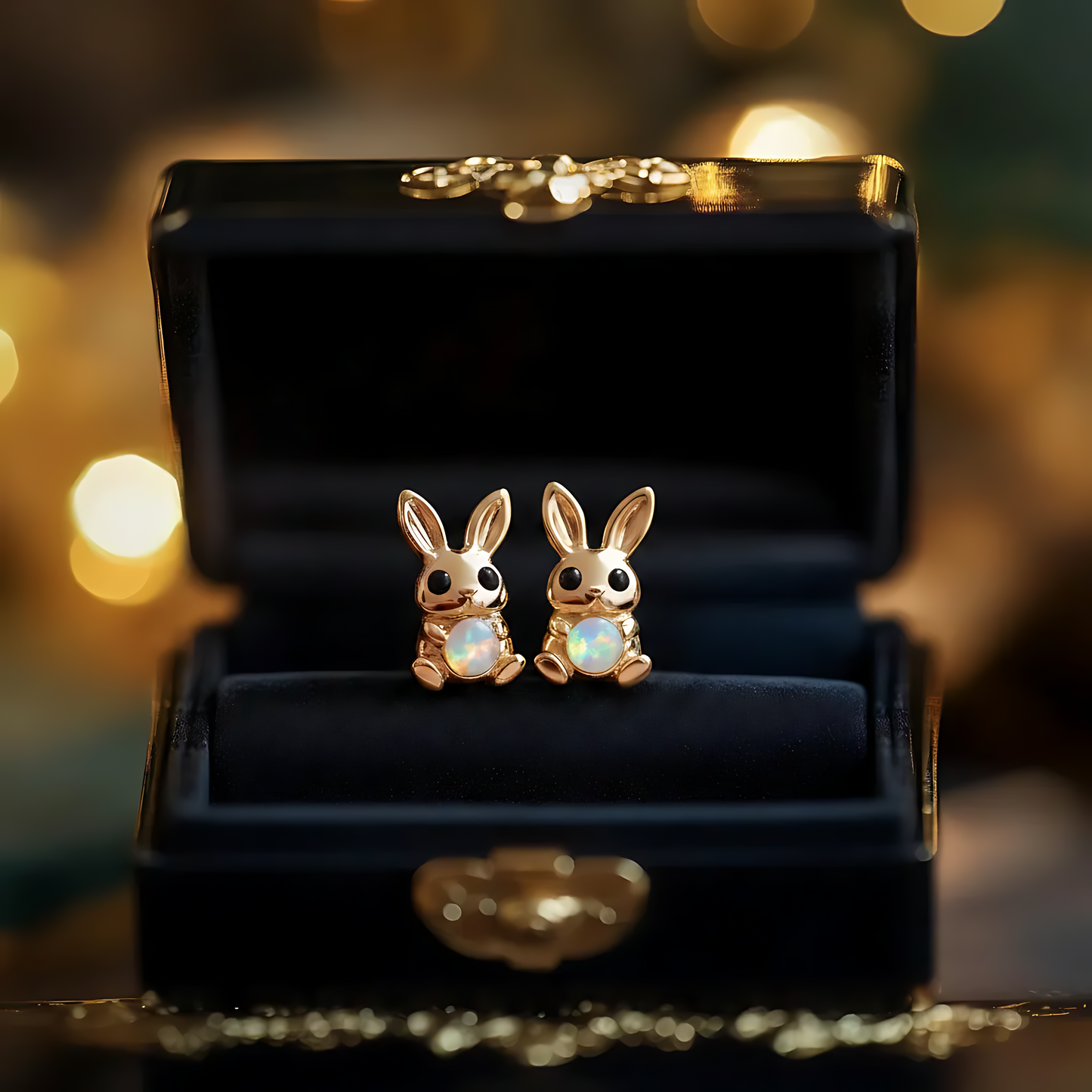 Bunny Opal Stud Earrings