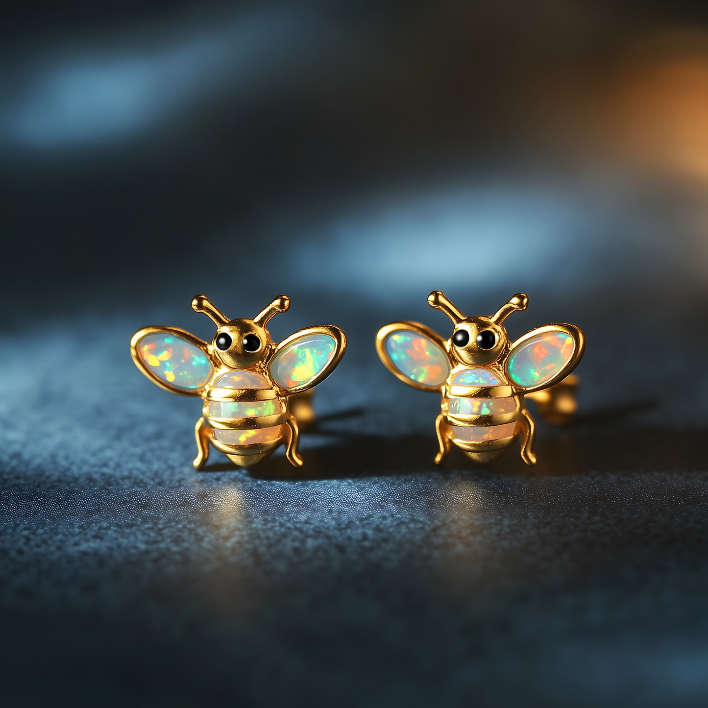 Bee Opal Stud Earrings