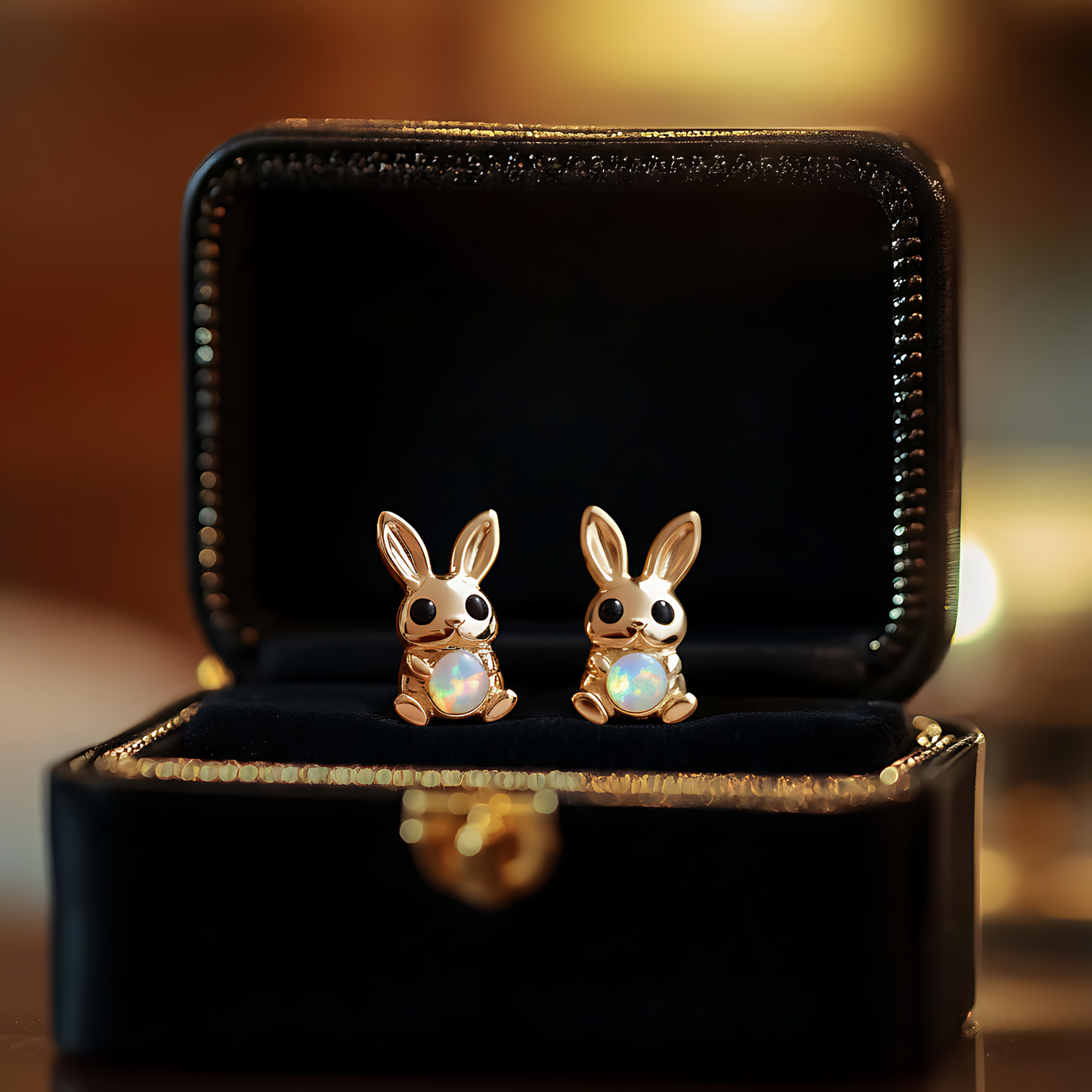 Bunny Opal Stud Earrings