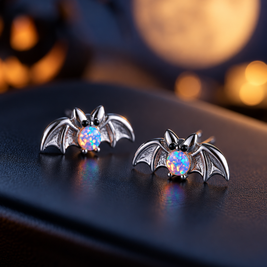 Bat Opal Stud Earrings