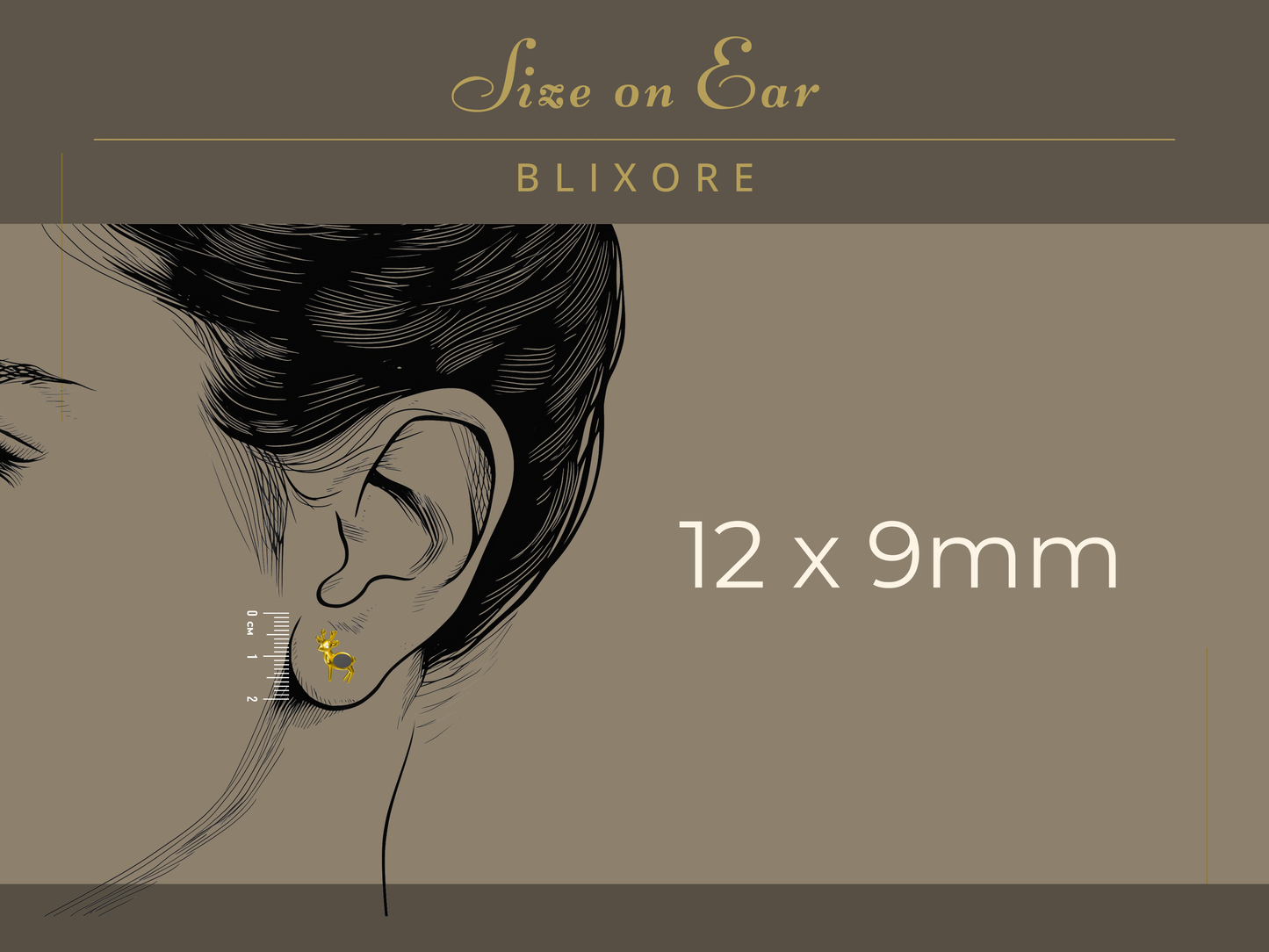 Deer Opal Stud Earrings