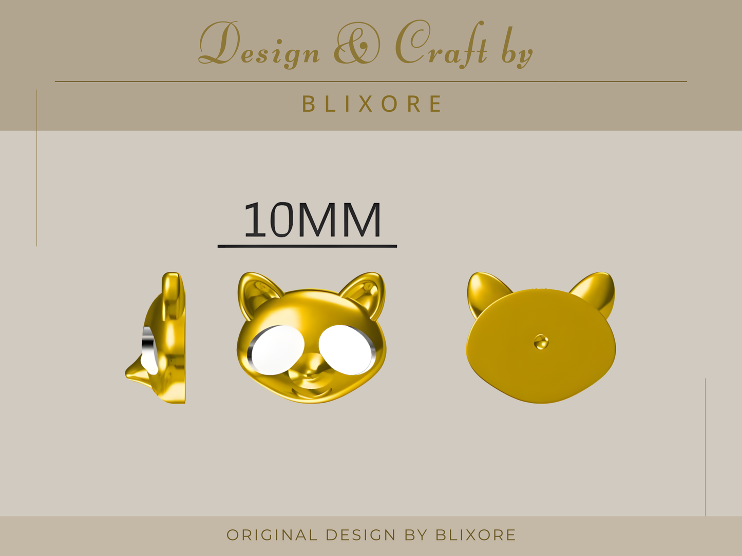 Raccoon Opal Stud Earrings