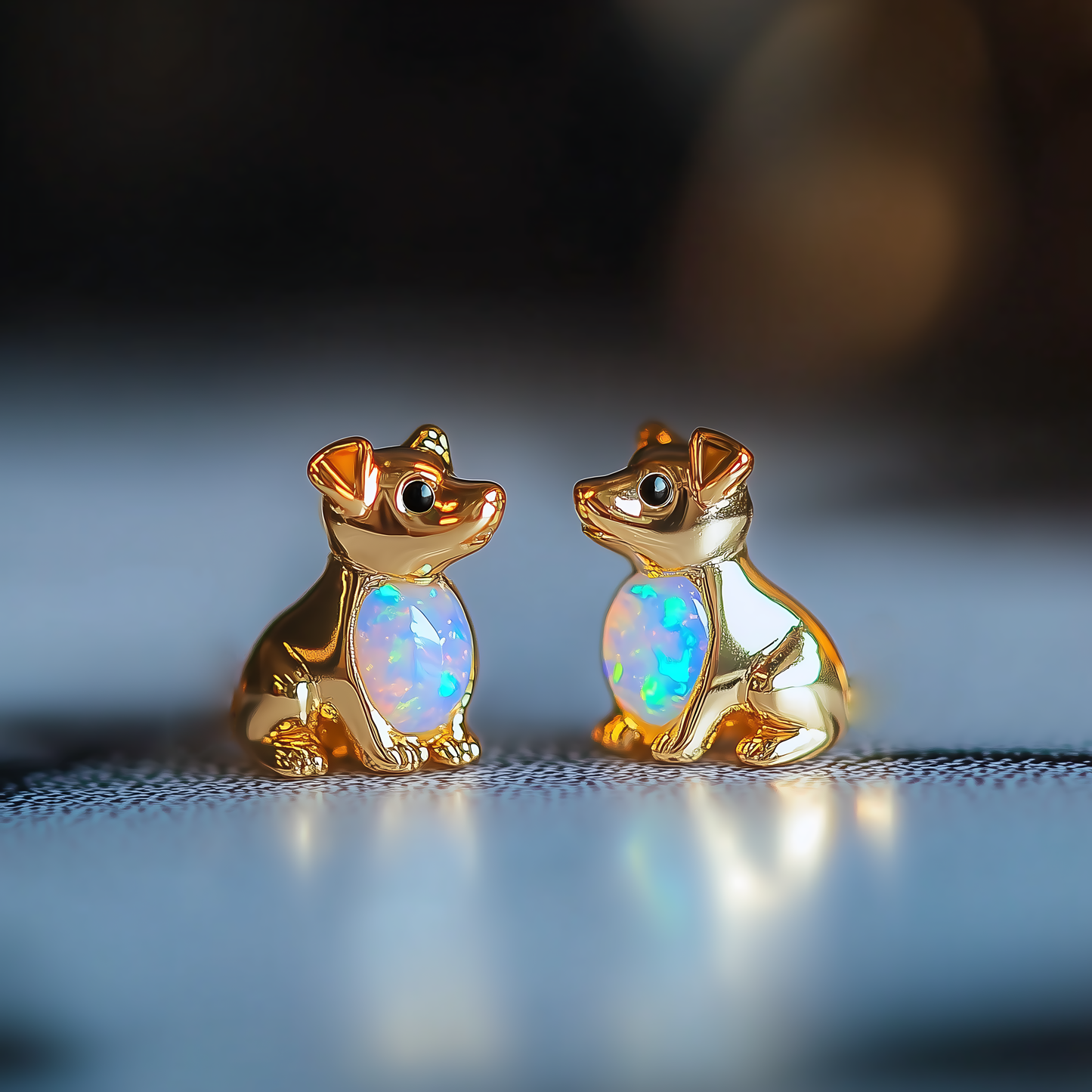 Dog Opal Stud Earrings