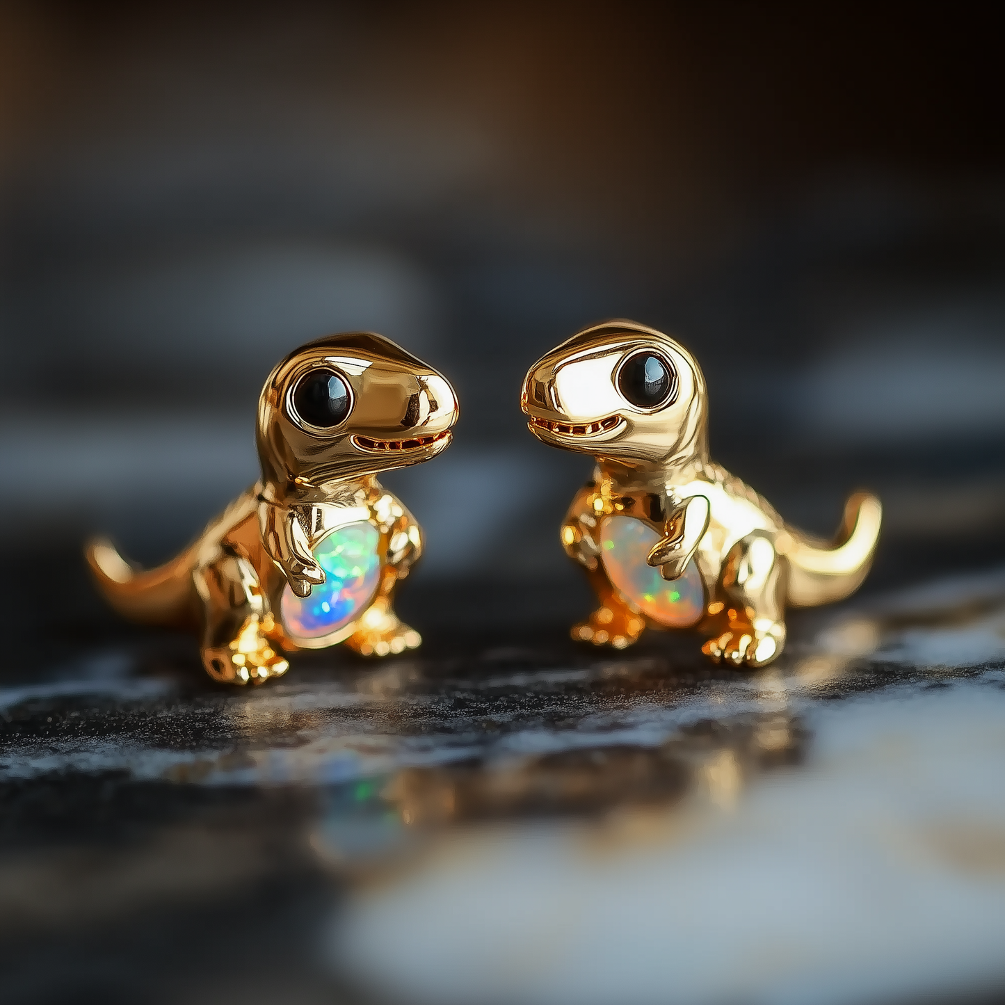 T-Rex Opal Stud Earrings