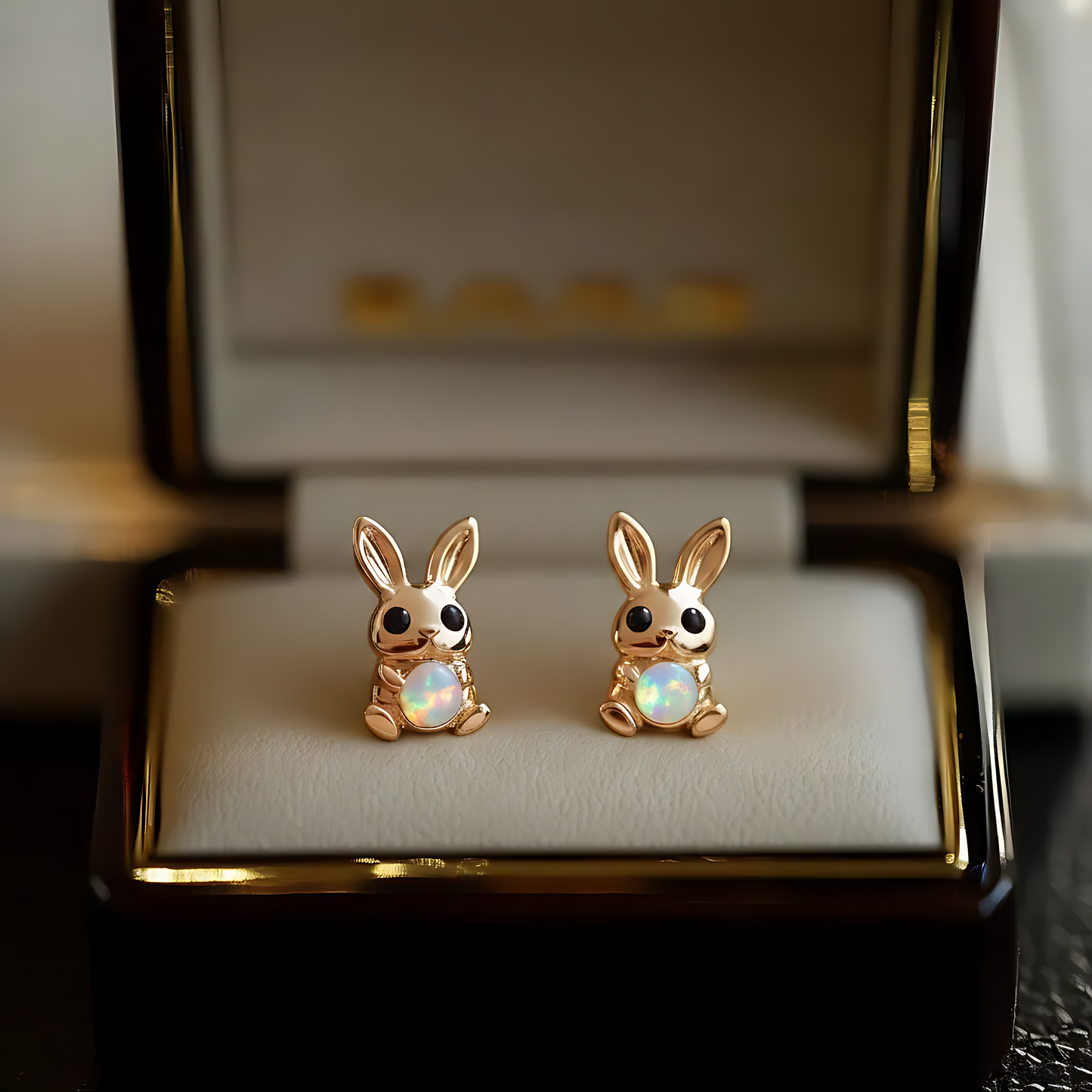 Bunny Opal Stud Earrings