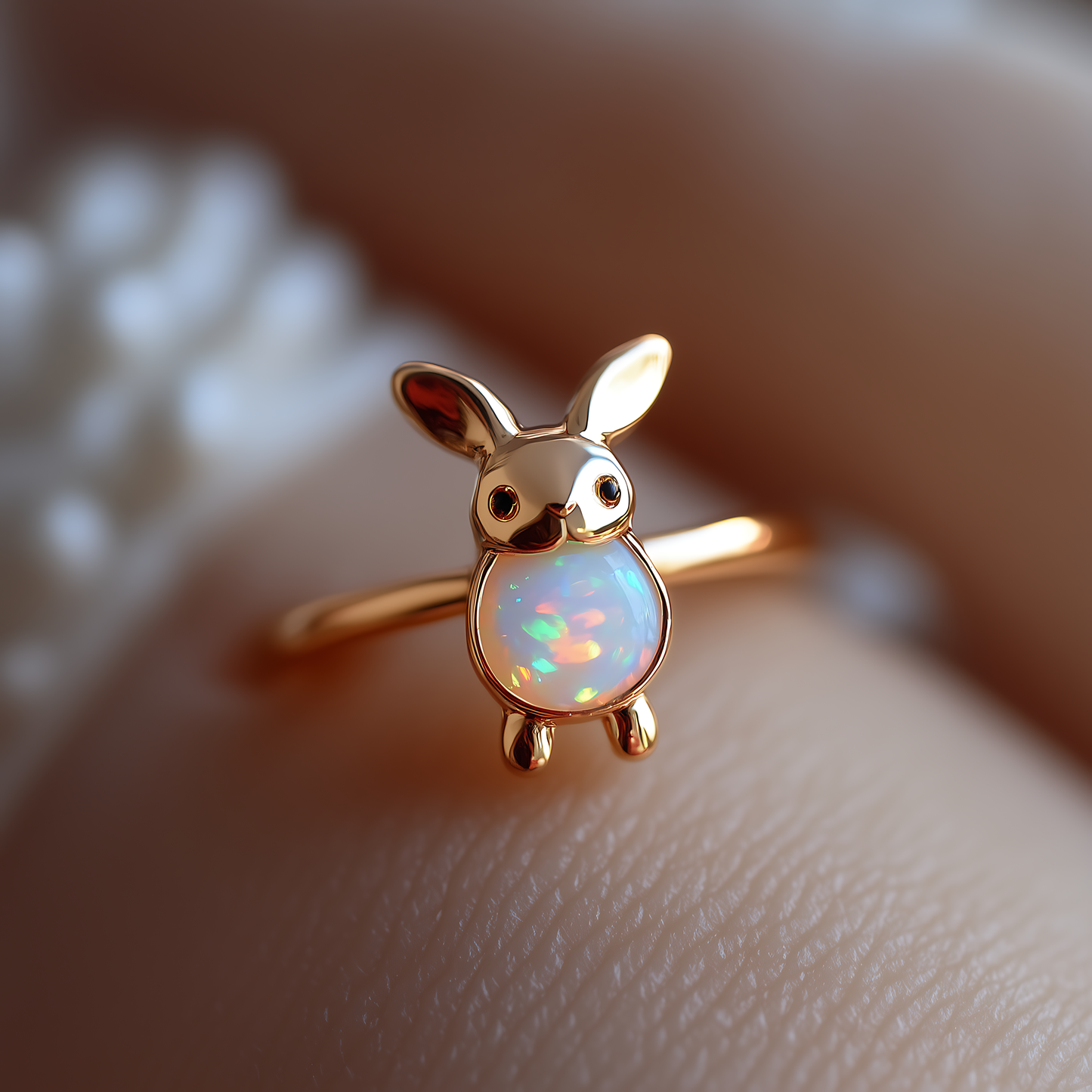 Bunny Opal Ring