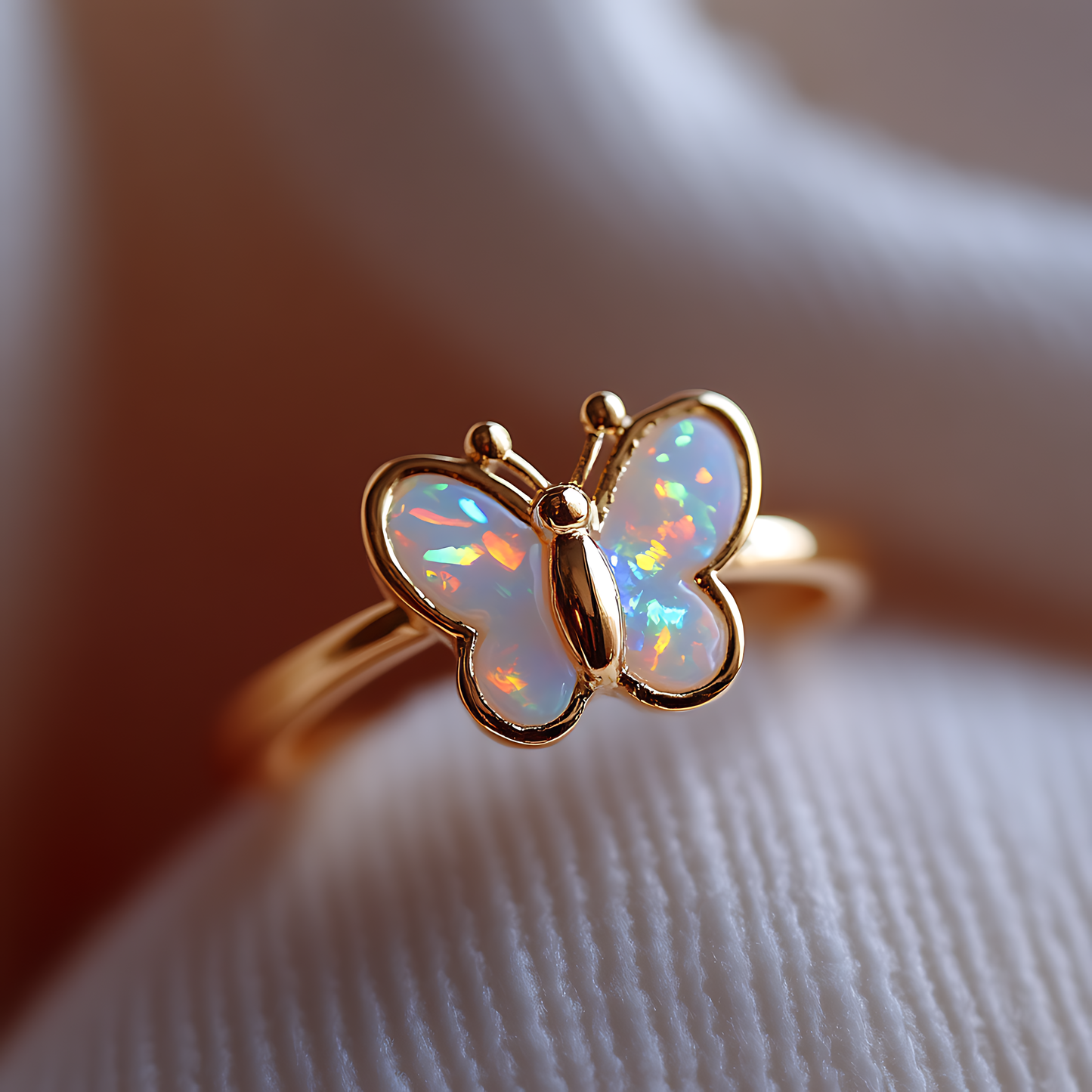 Butterfly Opal Ring