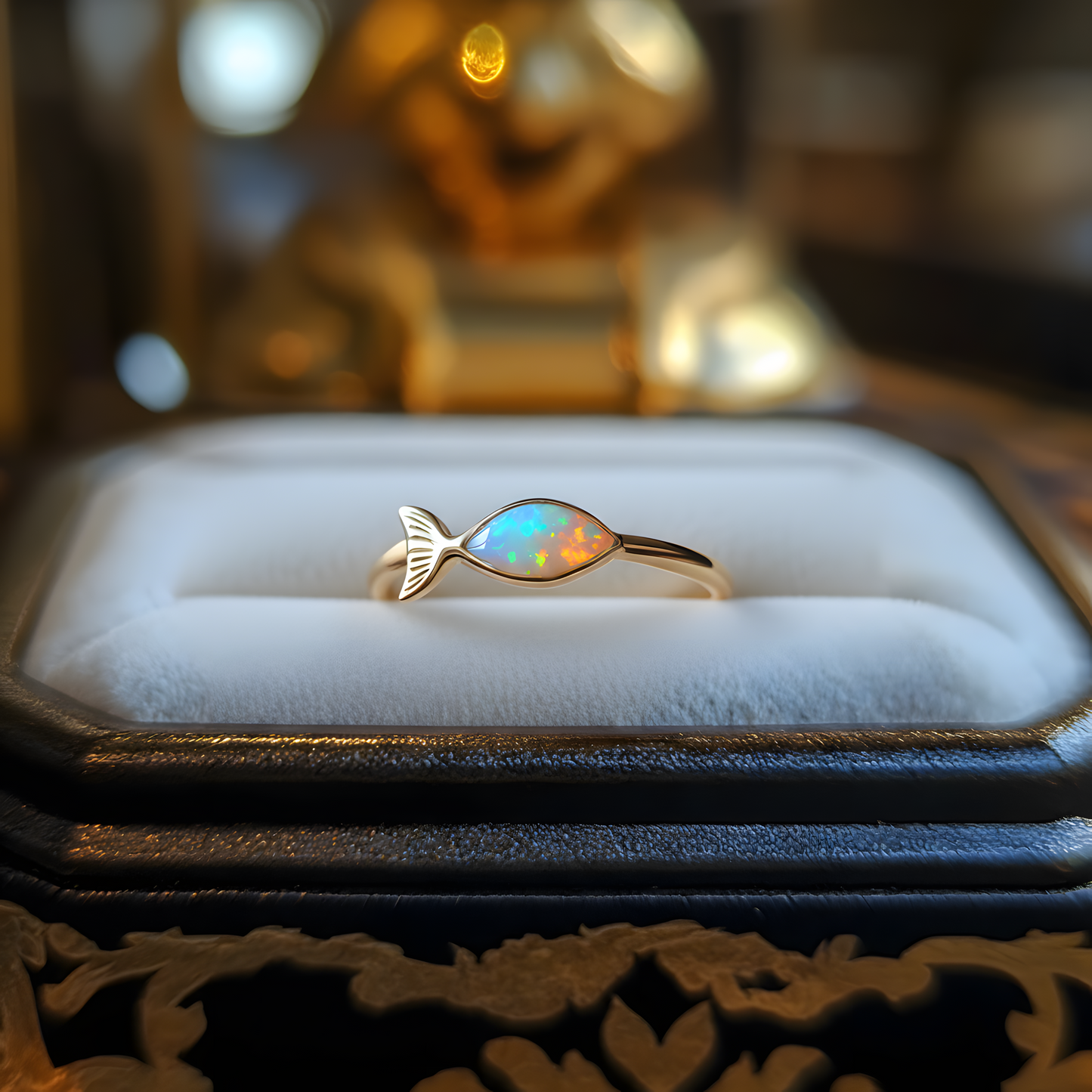 Fish Opal Ring