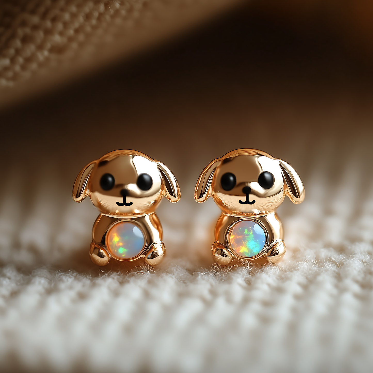 Dog Opal Stud Earrings