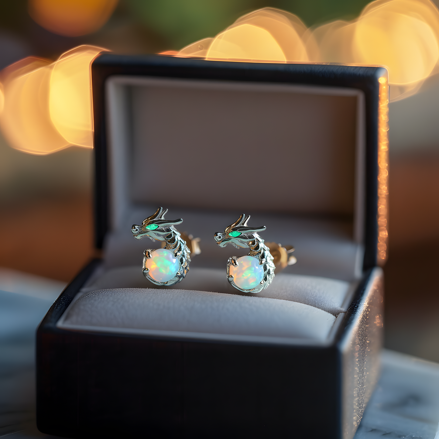 Dragon Opal Stud Earrings