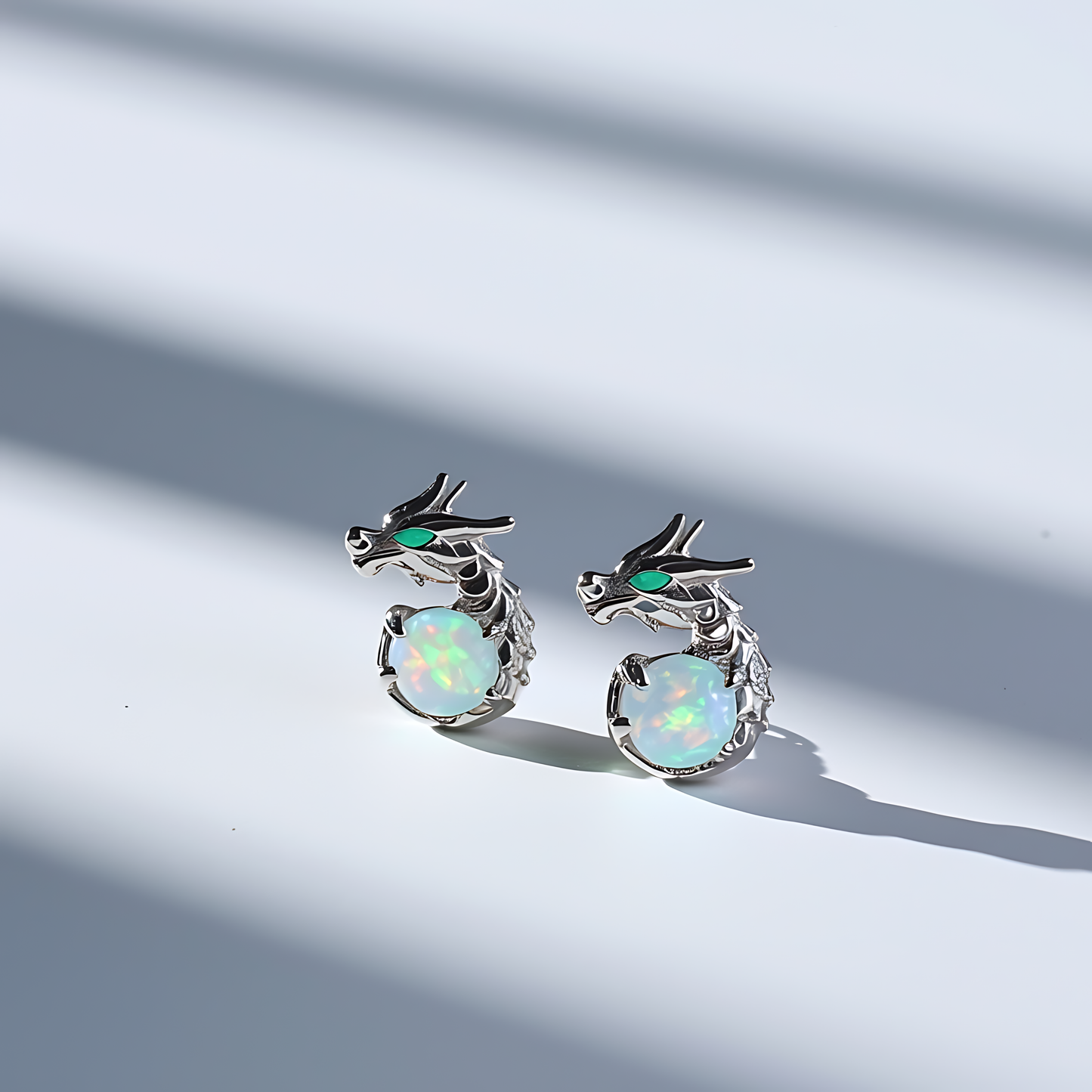 Dragon Opal Stud Earrings