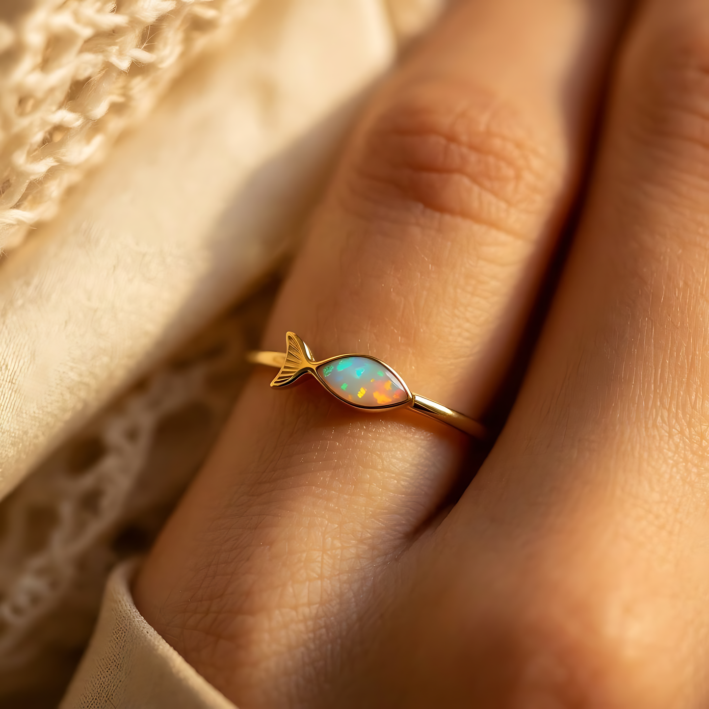 Fish Opal Ring