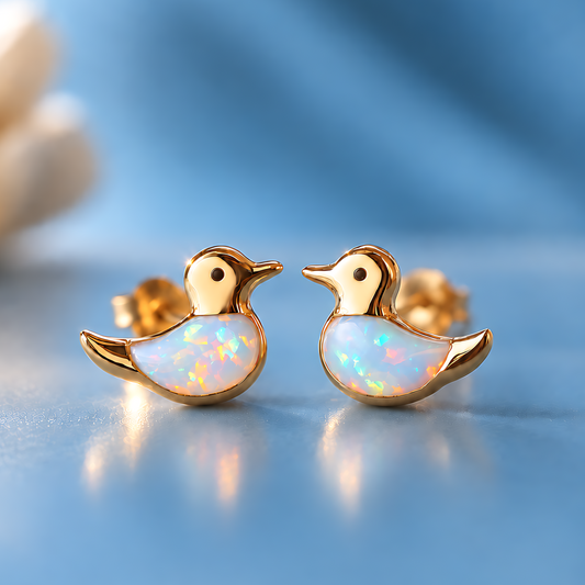 Duck Opal Stud Earrings