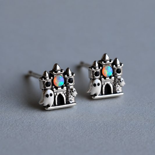 Haunted Castle Opal Stud Earrings