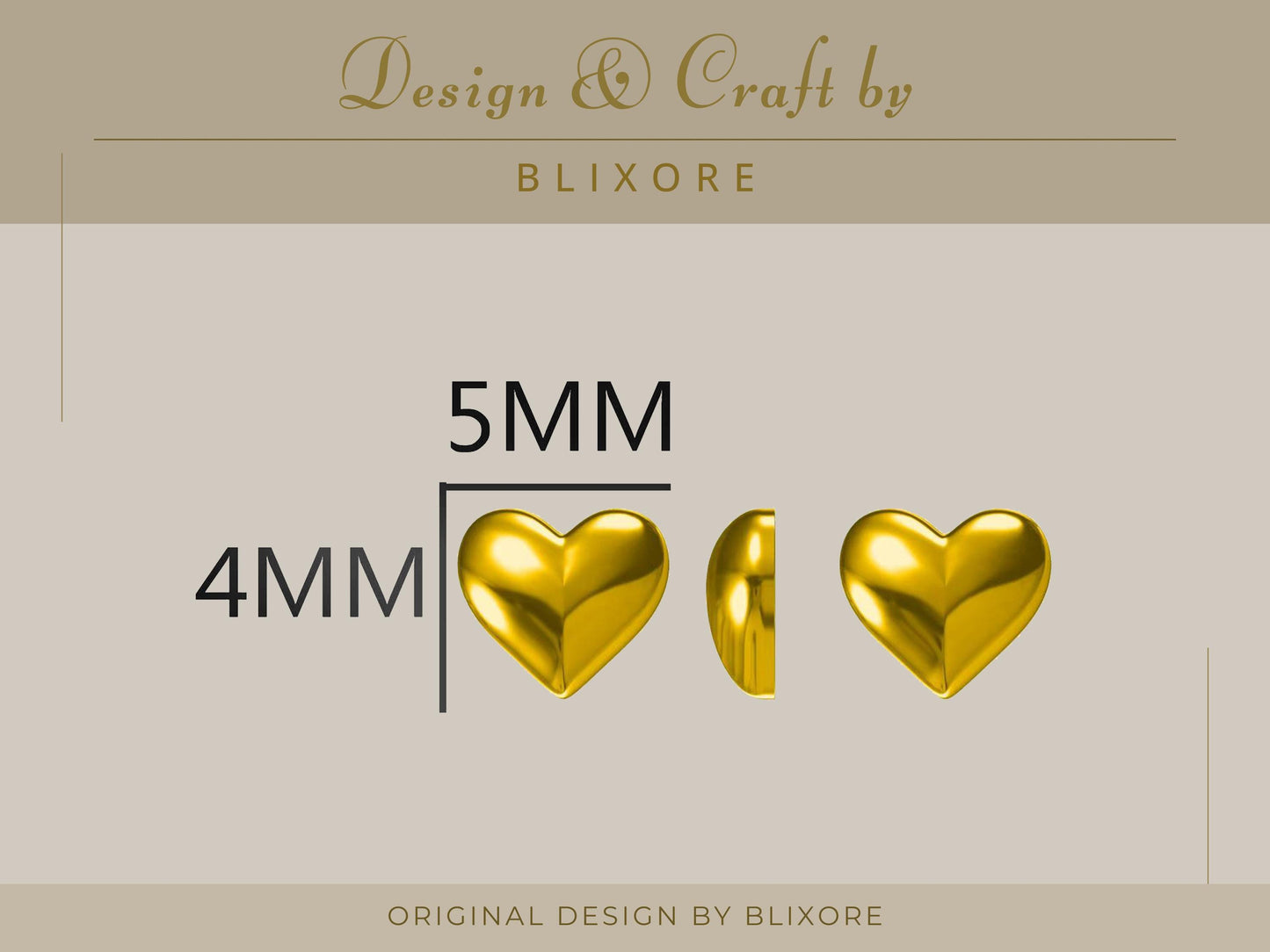 Tiny Heart Stud Earrings
