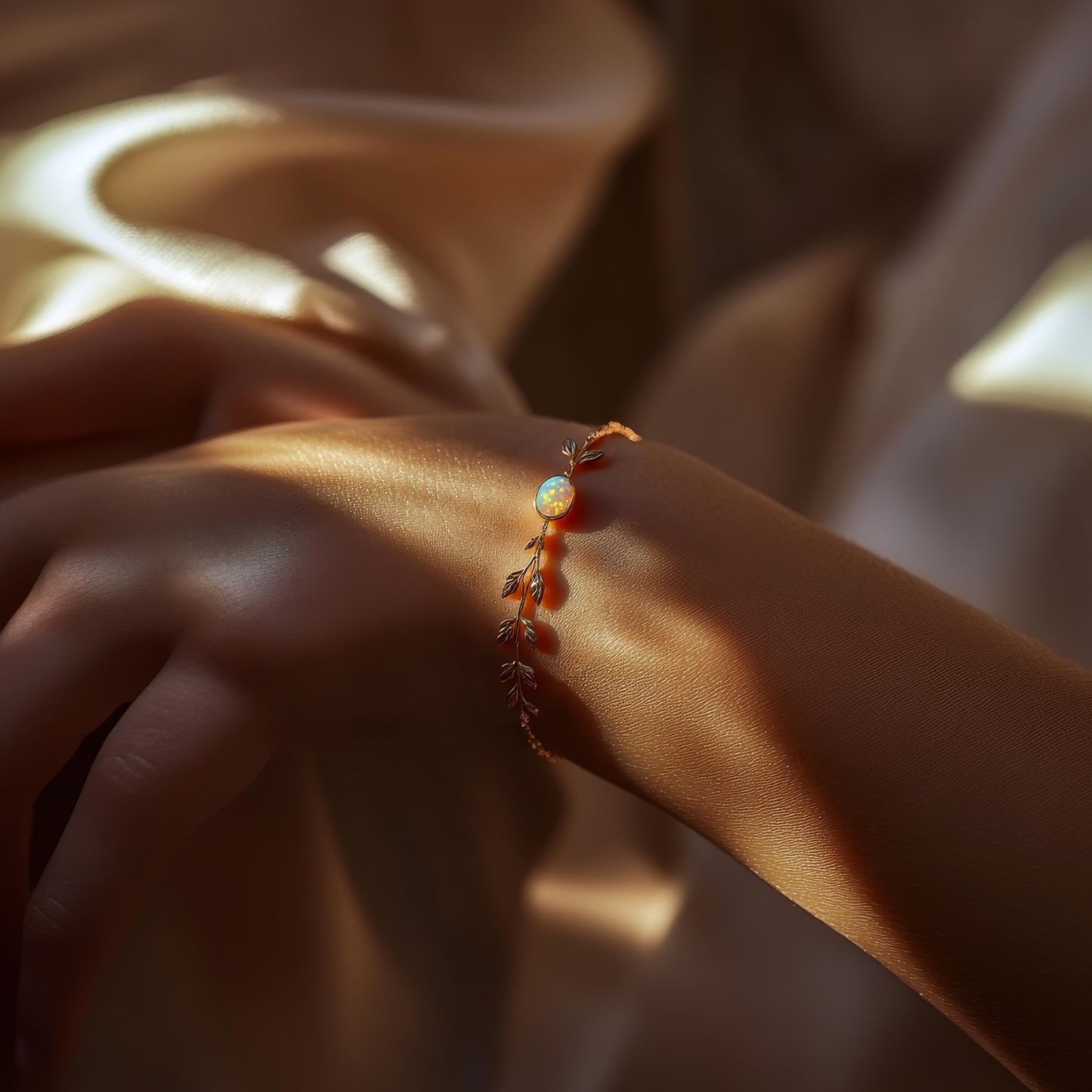 Leaf Opal Bracelet