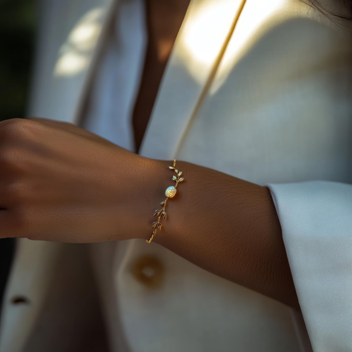 Leaf Opal Bracelet