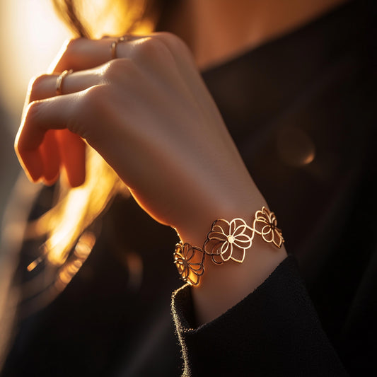 Flower Cuff Bracelet