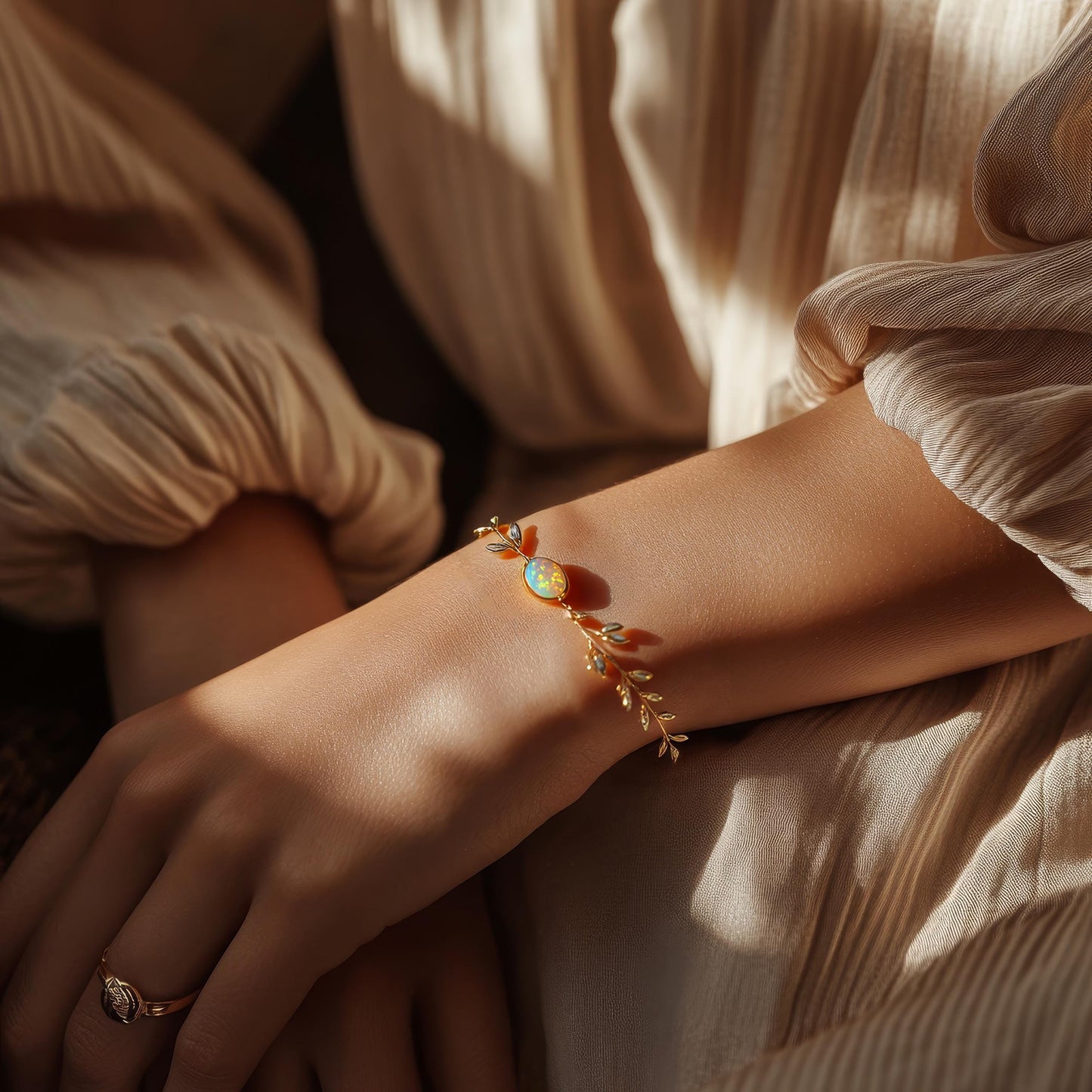 Leaf Opal Bracelet