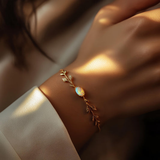 Leaf Opal Bracelet