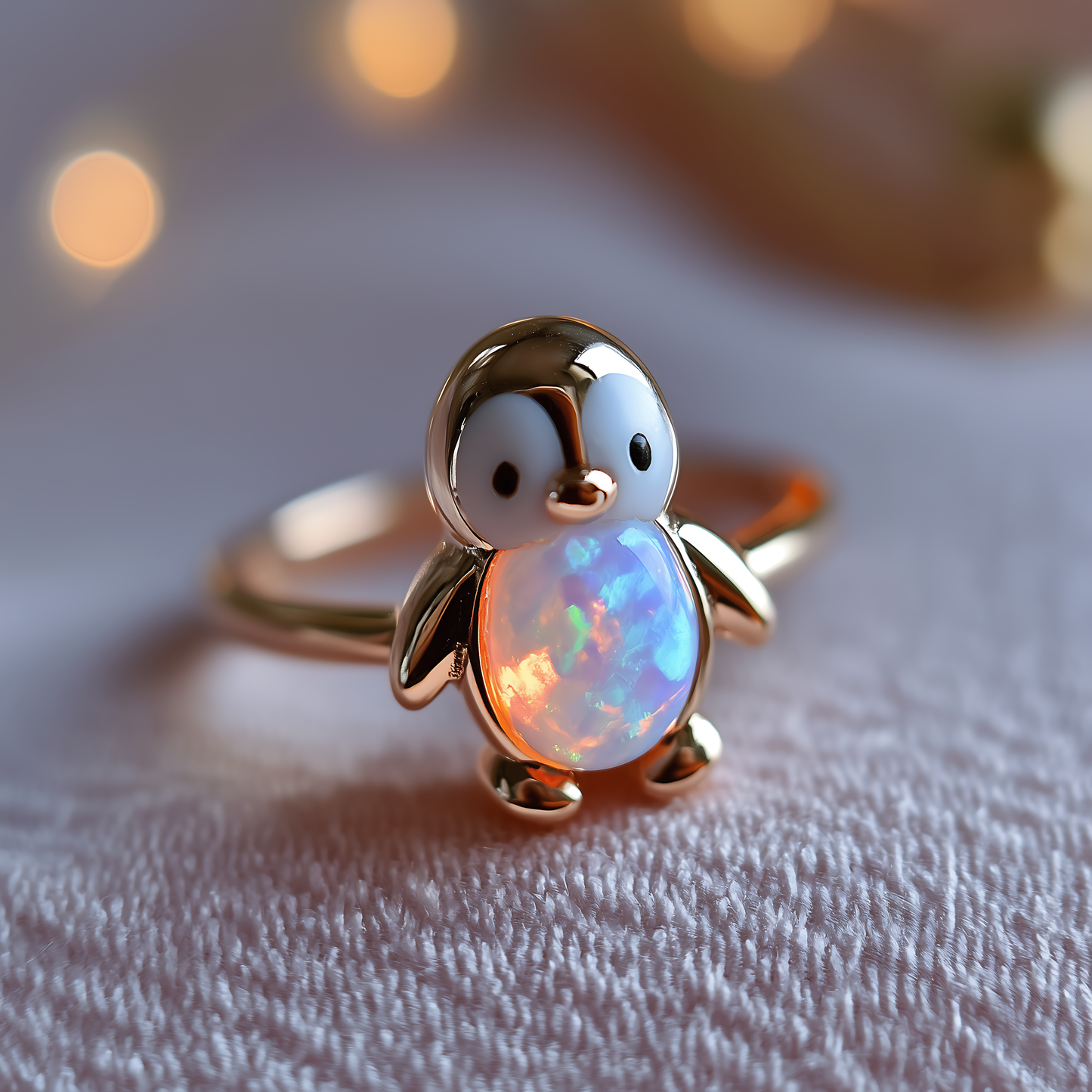 Penguin Opal Ring