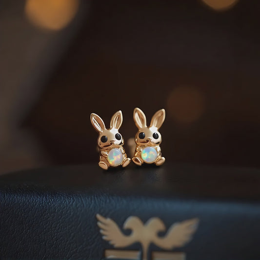 Bunny Opal Stud Earrings