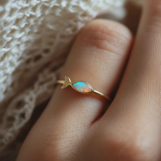 Fish Opal Ring