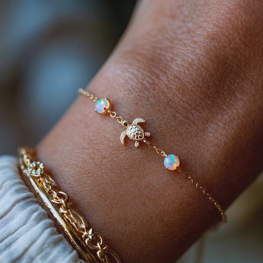 Turtle Opal Bracelet