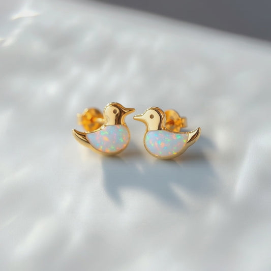 Duck Opal Stud Earrings