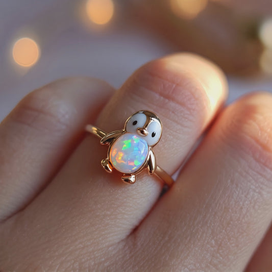 Penguin Opal Ring