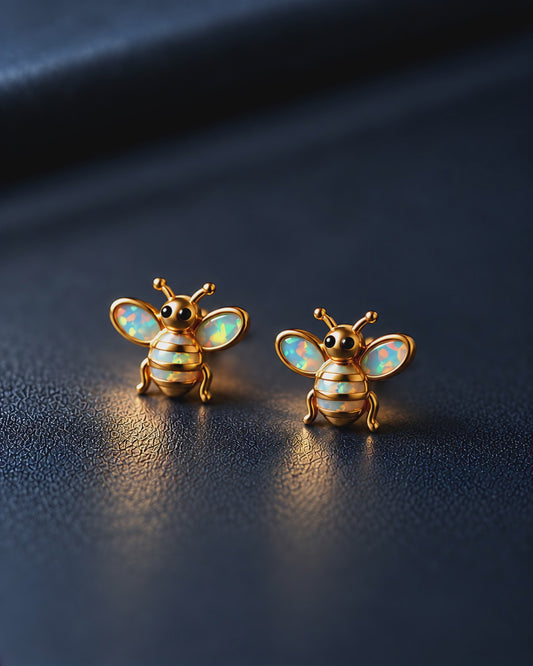 Bee Opal Stud Earrings