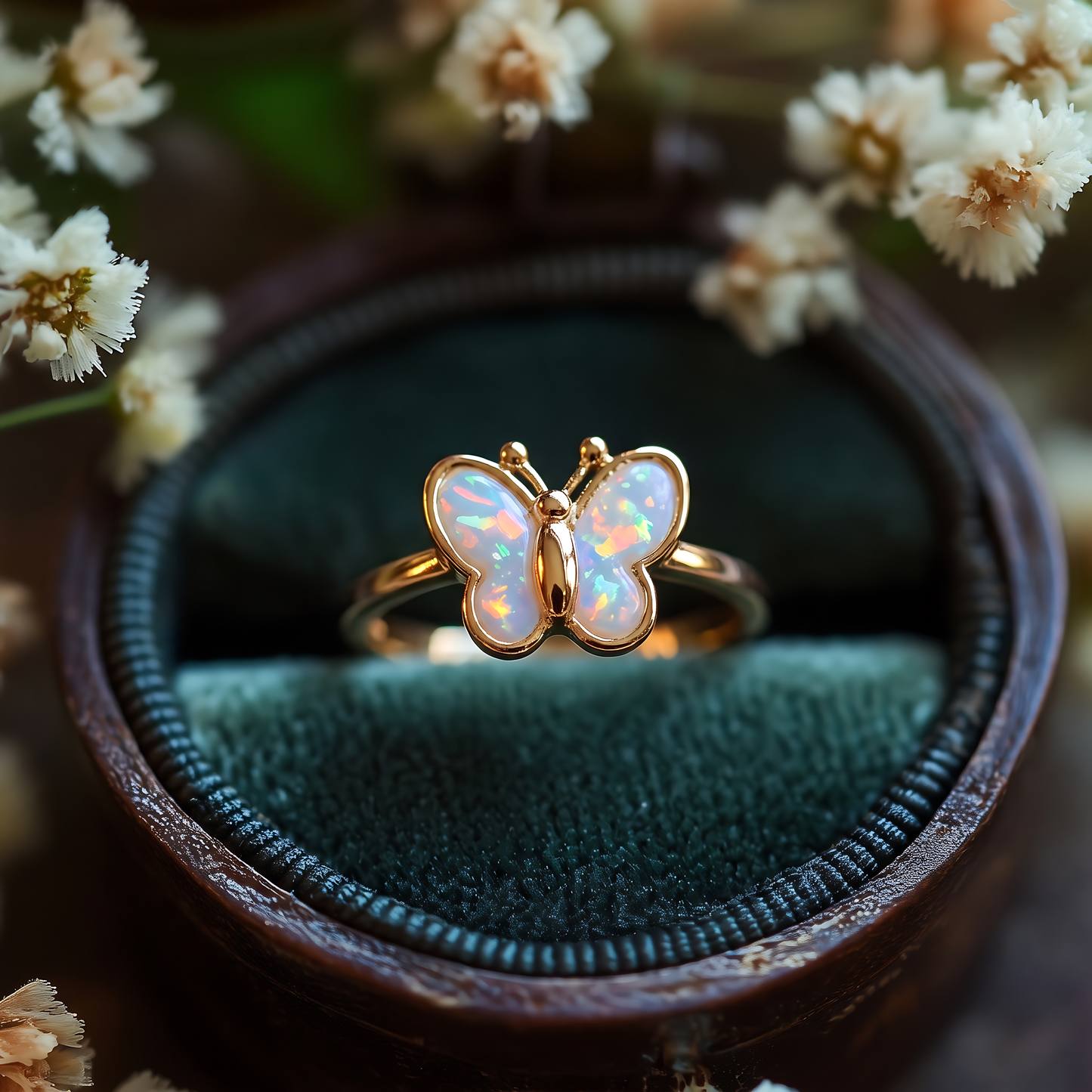 Butterfly Opal Ring