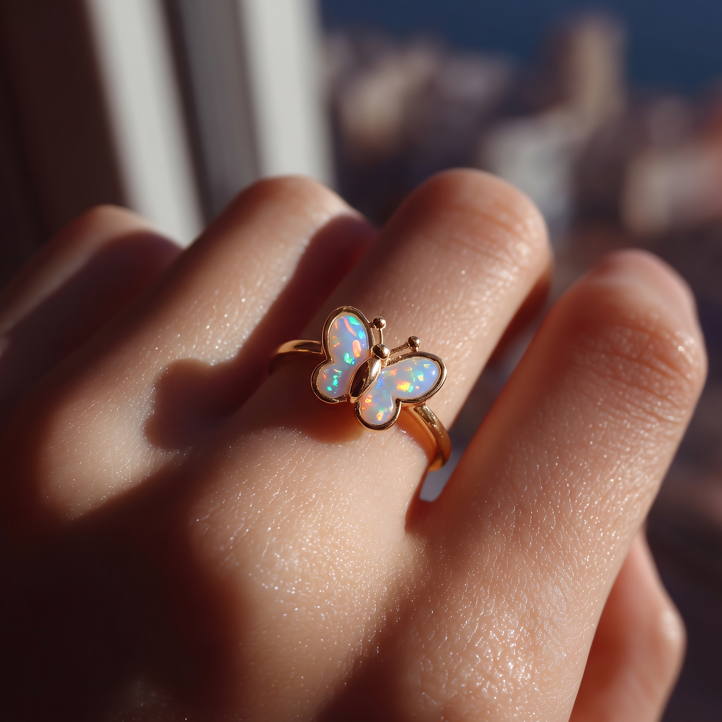 Butterfly Opal Ring
