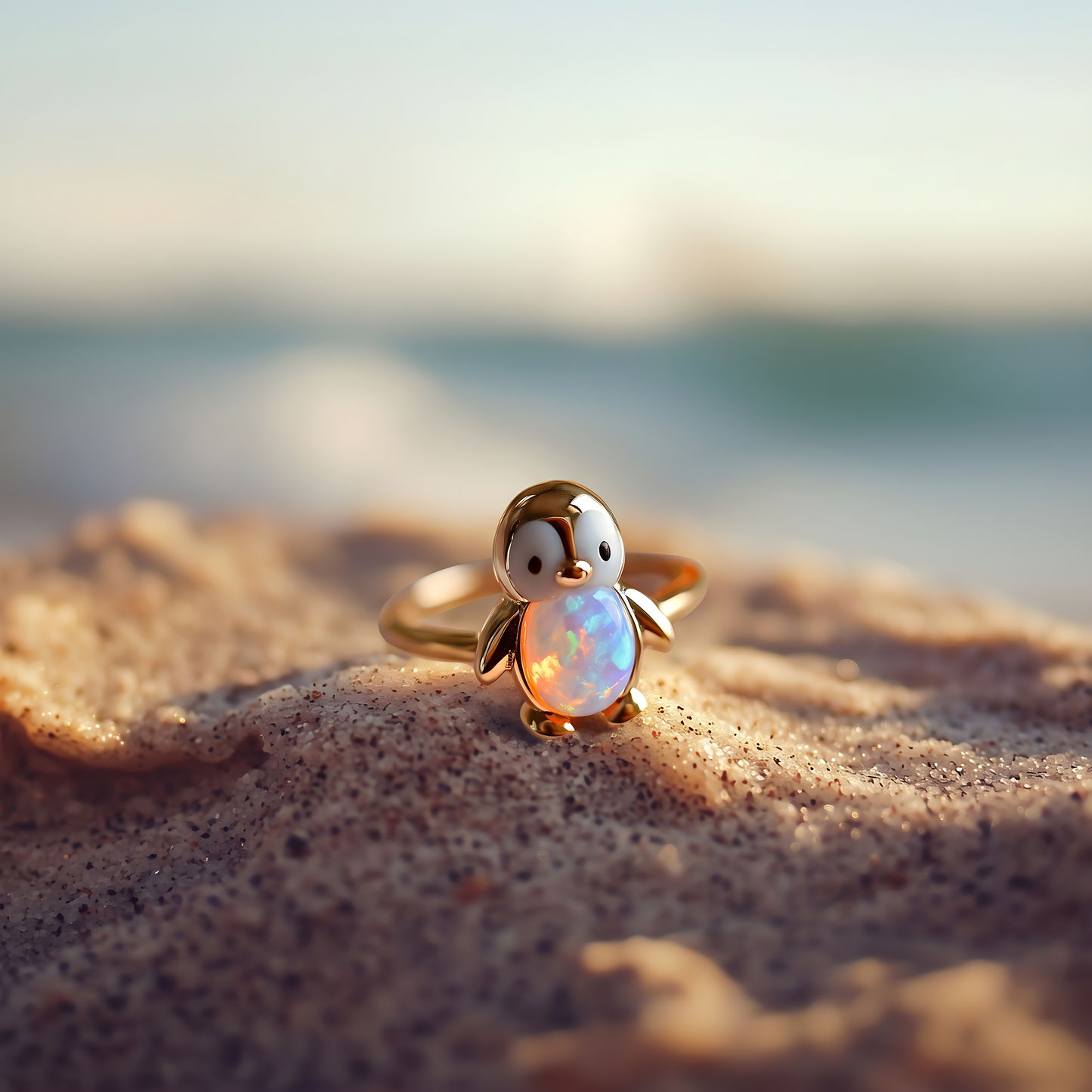 Penguin Opal Ring