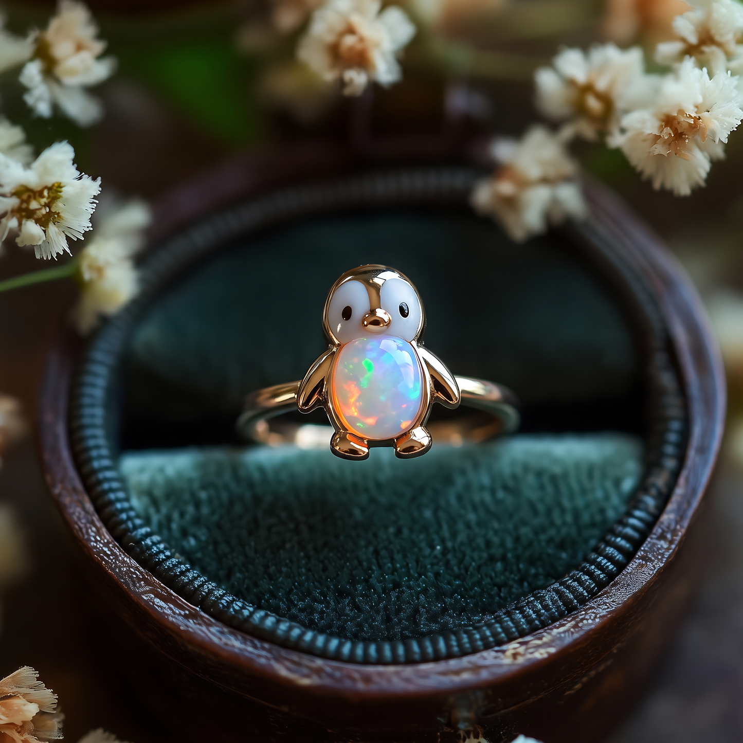 Penguin Opal Ring