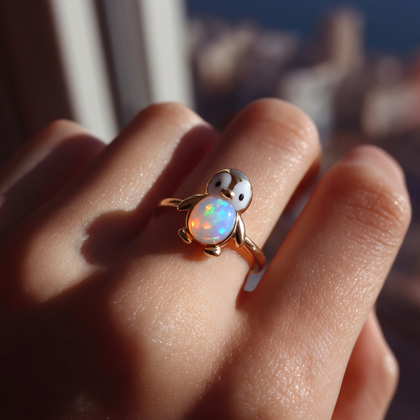 Penguin Opal Ring